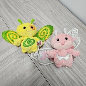 Ganz Zool Zana Peeking Giggly Zum Plush Pink Green Yellow Flying Wings